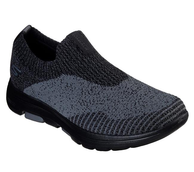 Zapatillas Para Caminar Skechers Hombre - GOwalk 5 Negro AULIC4937